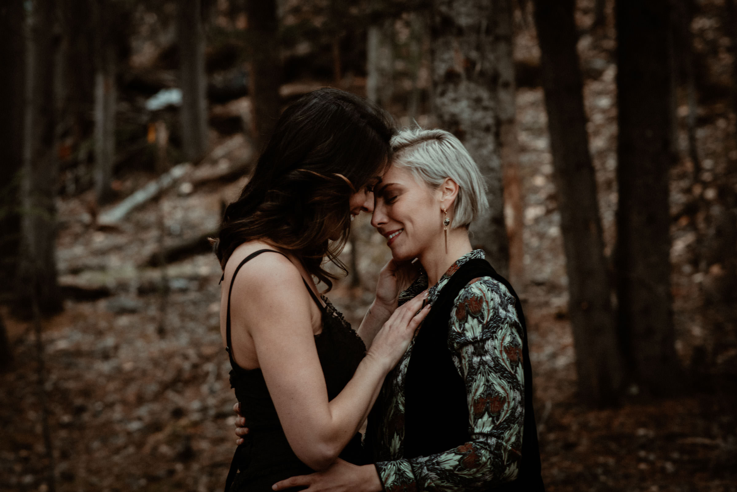 Lesbian elopement in Banff National Park
