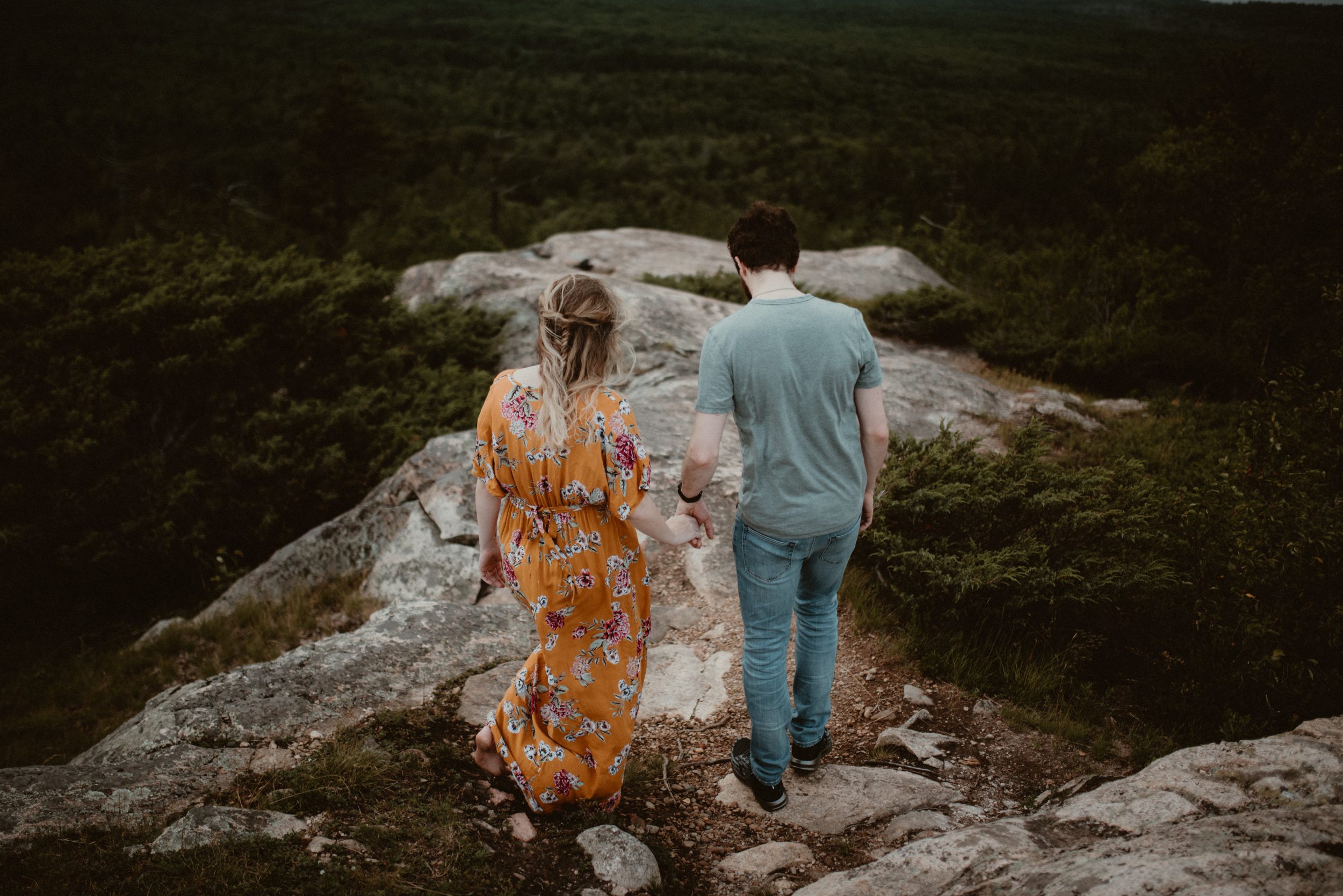 Adventurous couples portraits on Hogback Mountain in Marquette, Michigan.