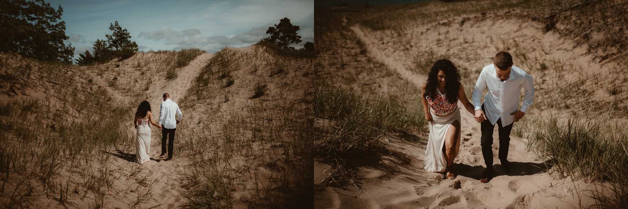 Wedding day couples photos in Michigan's Upper Peninsula