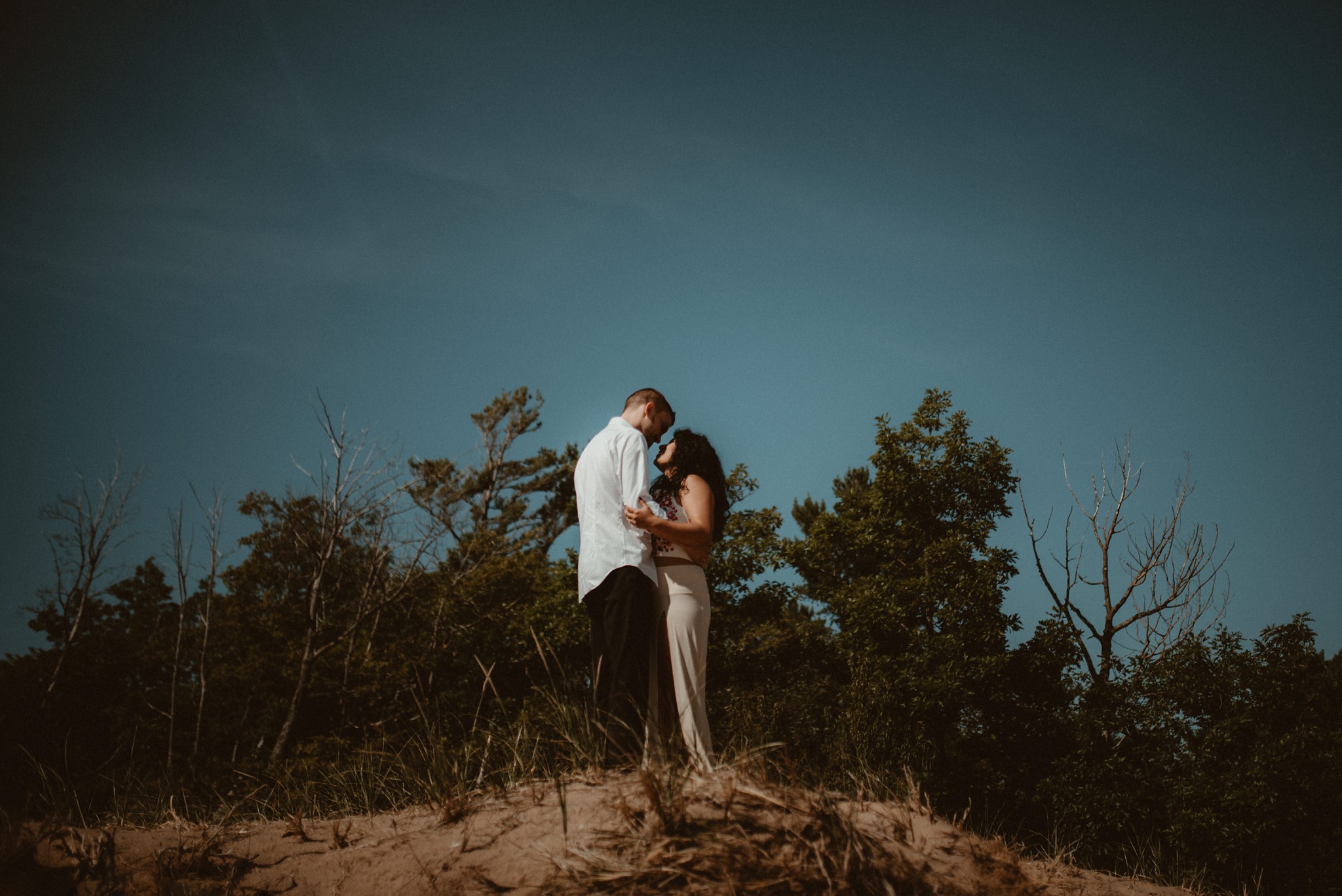 Wedding day couples photos in Michigan's Upper Peninsula