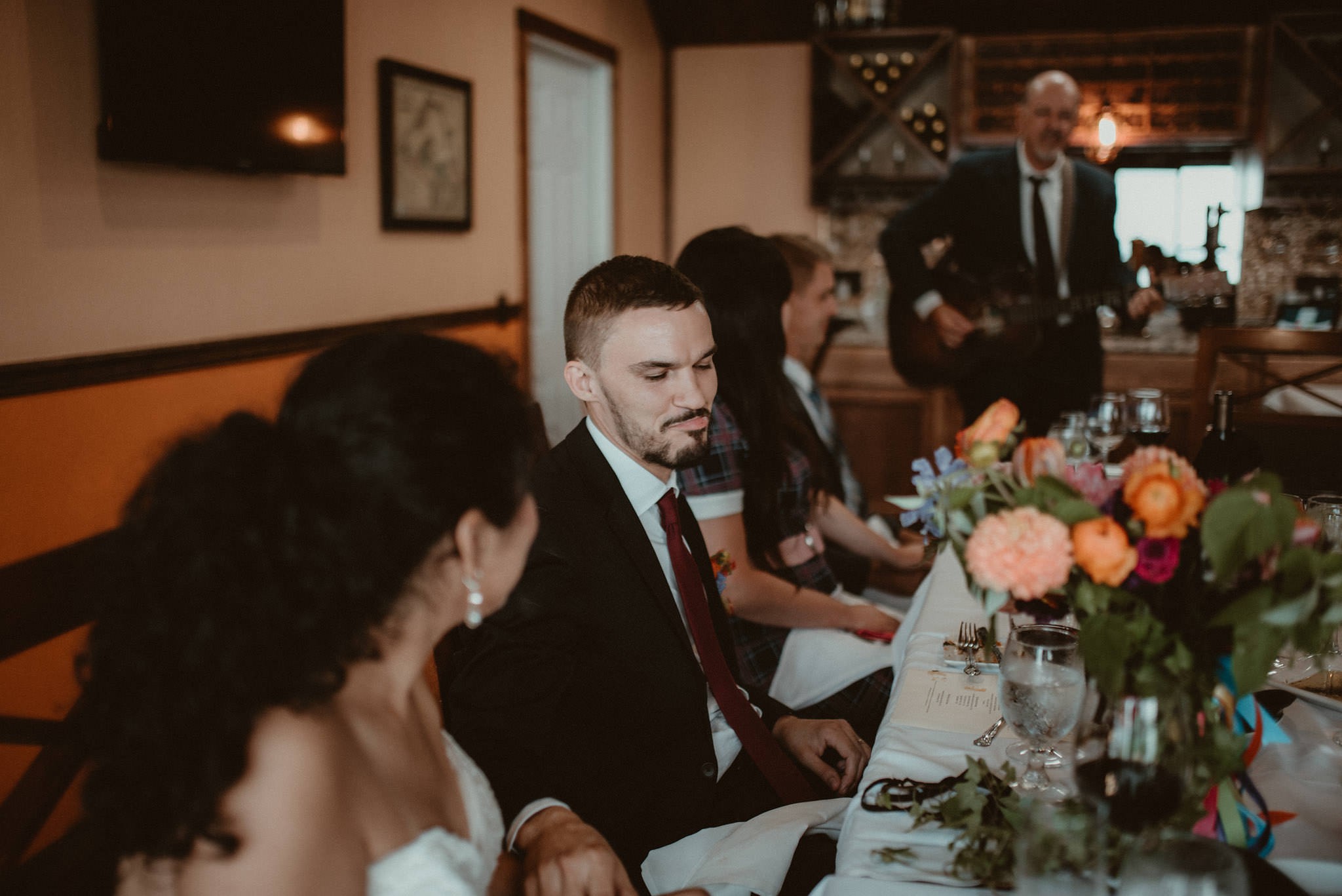 Wedding dinner at the Harbor Haus Restaurant in Copper Harbor