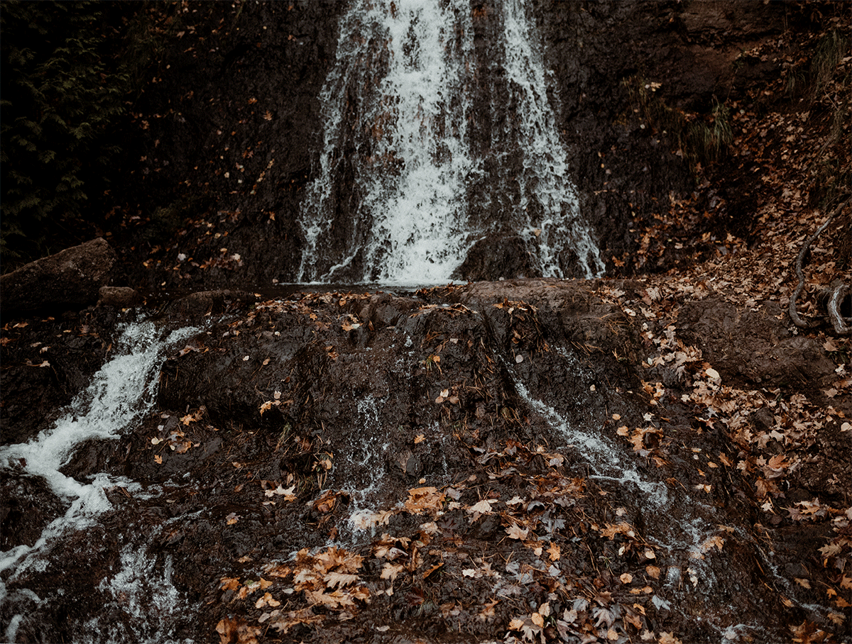 Copper Harbor MI waterfall