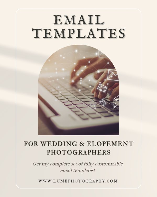 Email Templates for Wedding and Elopement Photographers product image