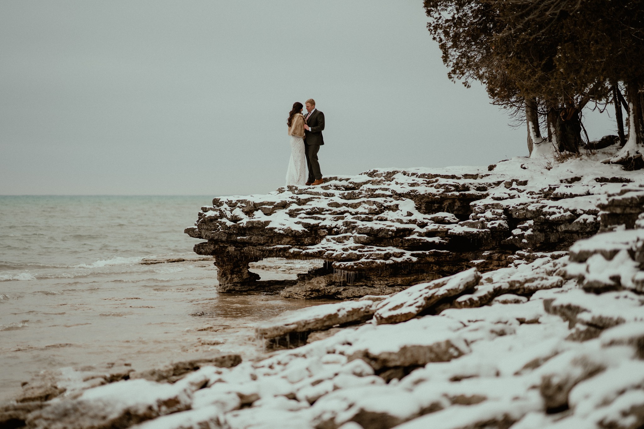 A Cozy Wedding in Door County, Wisconsin