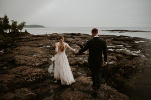 Presque Isle Elopement with Guests: Marquette, MI