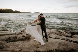 Wetmore Landing Elopement with Guests: Marquette, Michigan