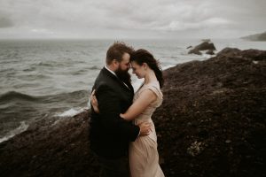 Eloping with the Elements: A Rainy Day Wedding in Copper Harbor